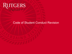 Code of Student Conduct Revision