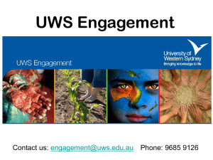 engagement facilitator - University of Western Sydney