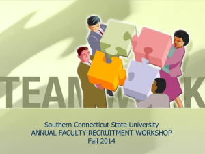 Faculty Recruitment Workshop Slides