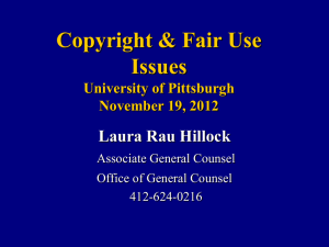 Copyrights & Legal Issues