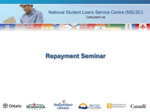 Repaying your loan - Nipissing University