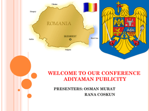 WELCOME TO OUR CONFERENCE ADIYAMAN PUBLICITY