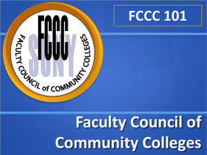 PowerPoint Presentation - Faculty Council of Community Colleges