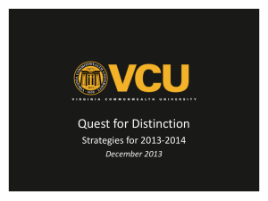 2013-2014 Strategy - Quest for Distinction