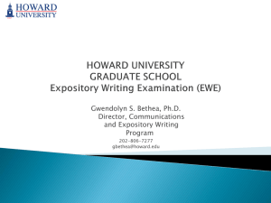 What is the Expository Writing Examination