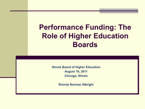 Is Performance - Illinois Board of Higher Education
