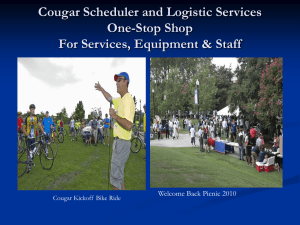 Cougar Scheduler Presentation - Campus Services