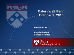 Catering Showcase - University of Pennsylvania