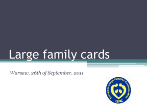 Large family cards