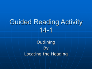 Guided Reading Activity 14-1
