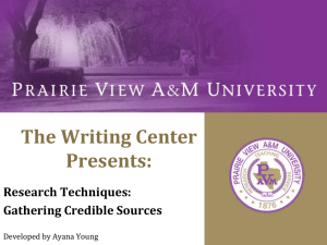 Research_Techniques - Prairie View A&M University