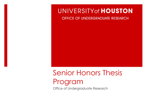 Presentation Title - University of Houston