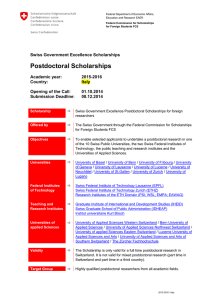 Postdoctoral Scholarships - Ministero degli Affari Esteri