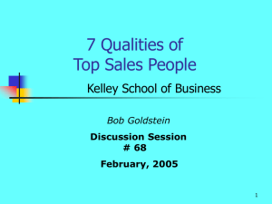 7 Qualities of Top Sales People