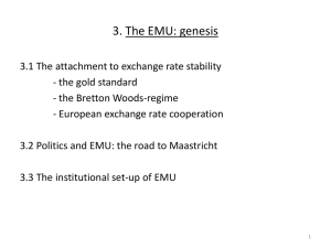 3. The EMU: genesis
