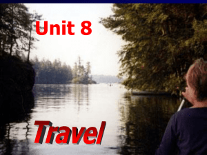 Unit 8 Travel