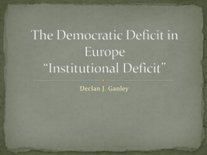 Institutional Deficit
