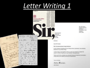 2. How to write a business letter.