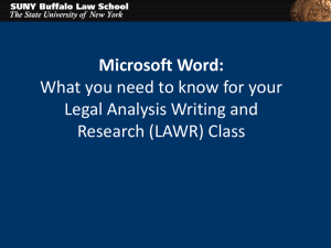 1L MS Word PowerPoint presentation