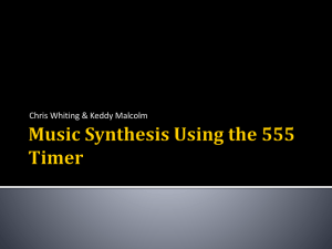 Music Synthesis using the 555 Timer IC Chip