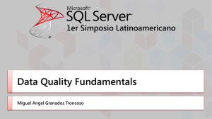 Data Quality Knowledge Base - Shanghai SQL Server User Group