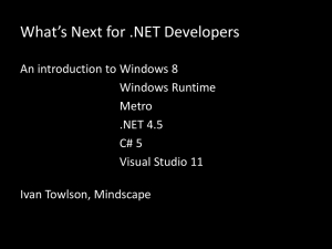 What`s Next for .NET Developers - Flatlander