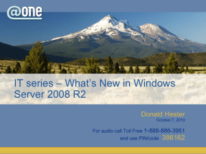 PowerPoint Slides for session