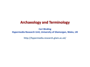 Archaeology and Terminology