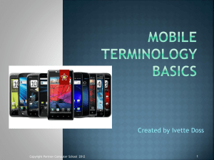 Mobile Terminology Basics