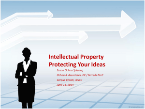 Intellectual Property Presentation - Susan Ochoa