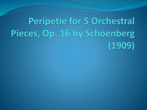 Peripetie for 5 Orchestral Pieces, Op. 16 by Schoenberg (1909)