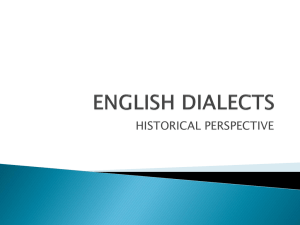 Old English Dialects - Serwis Informacyjny WSJO