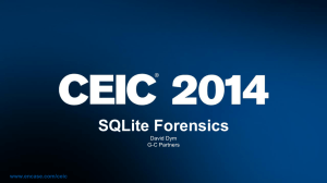 SQLite Forensics - EasyMetaData.com
