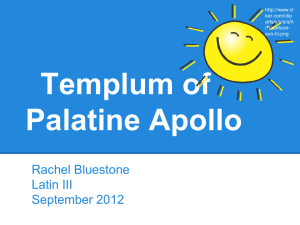 Templum of Palatine Apollo