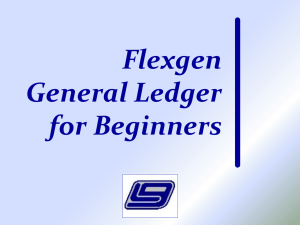General Ledger - Local Government Corporation