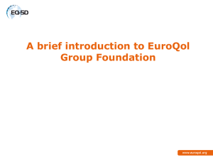 China 1 Brief introduction to the EuroQol Group