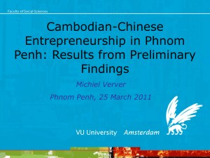 PowerPoint-presentatie - Cambodia Research Group