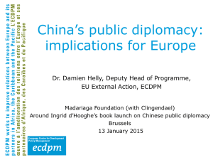 `China`s Public Diplomacy: Implications for Europe` Now