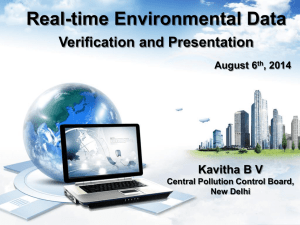 Real-time Environmental Data Verification and Presentation