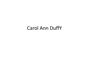 Carol Ann DuffY - Southwest High School