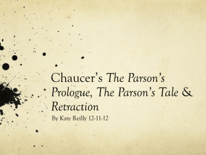 The Parson`s Tale ppt 12-7-12 - English 630