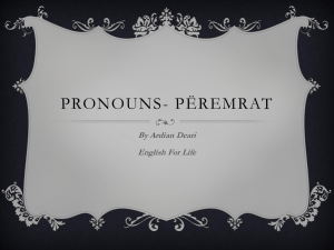 Pronouns - English For Life