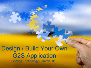 What is G2S? - Gaming Standards Association