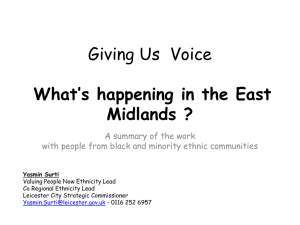 What`s Happening in the East Midlands?