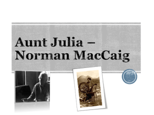 Aunt Julia – Norman MacCaig