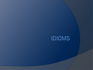 Idioms PowerPoint - Bookunitsteacher.com