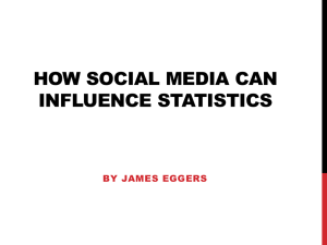 How Social Media can Influence Statistics (PPT 455KB)