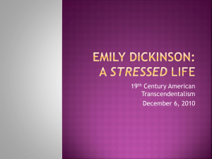 Emily Dickinson - 19th Century American Transcendentalism
