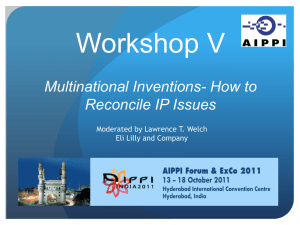 Workshop IV *How to reconcile indigineous rights with the