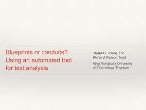 Blueprints or conduits? Using an automated tool for text analysis